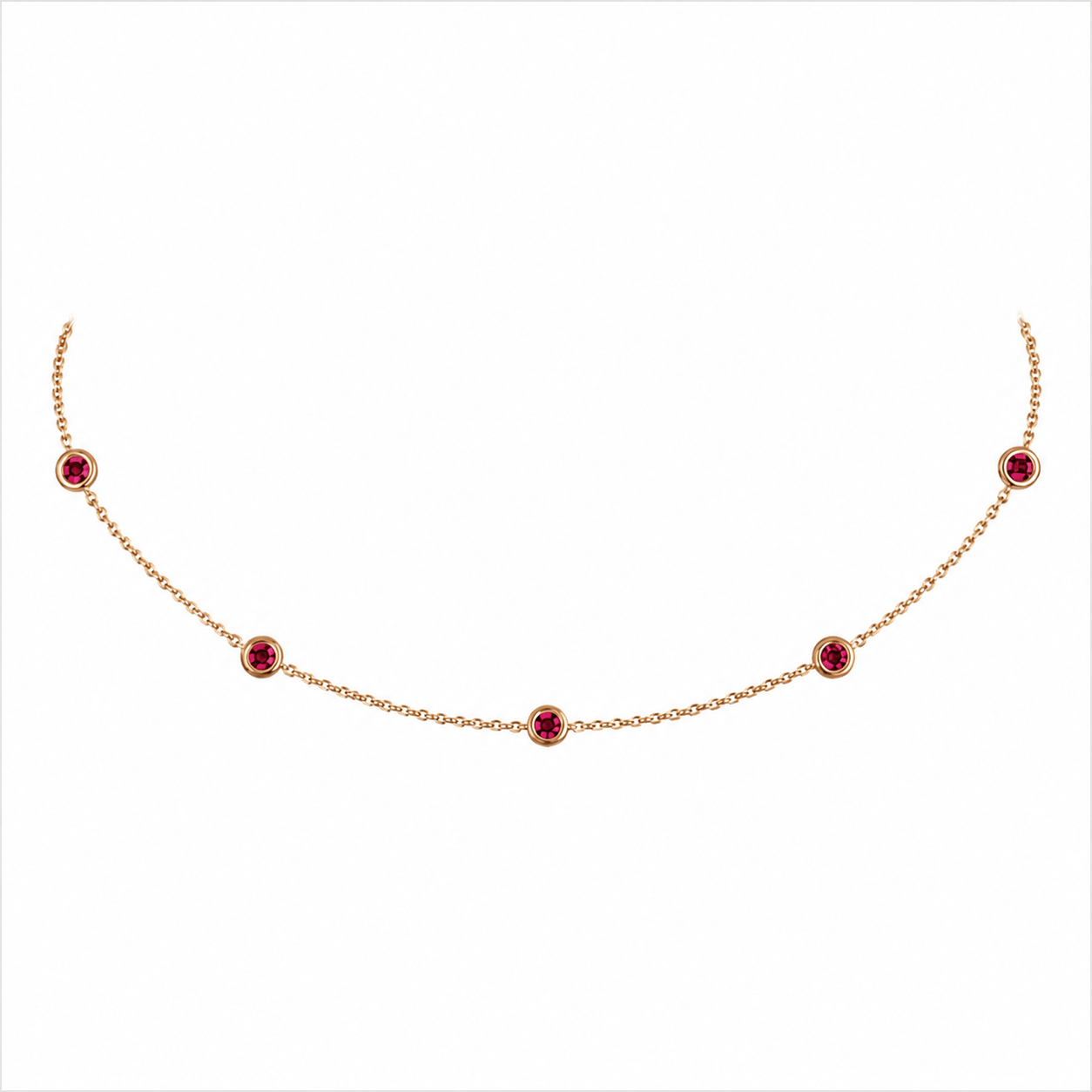 RUBY BEZEL CHOKER - EmersonRyder 