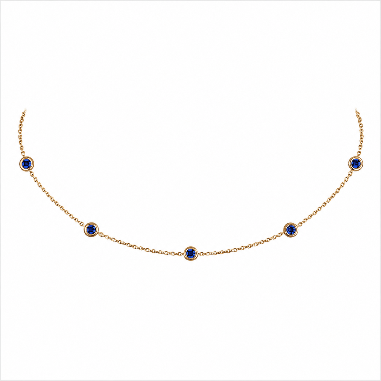 SAPPHIRE BEZEL CHOKER - EmersonRyder 