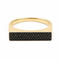 NERO DIAMOND SIGNET RING
