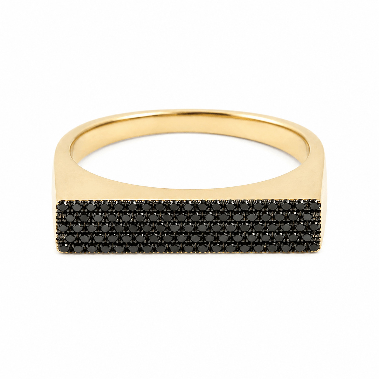 NERO DIAMOND SIGNET RING - EmersonRyder 