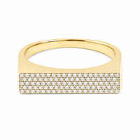 BLANCO DIAMOND SIGNET RING