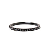 ETERNAL BLACK DIAMOND RHODIUM BAND