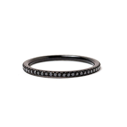 Diamond Black Rhodium Band - EmersonRyder 
