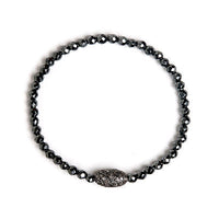 Diamond Barrel Charm Bracelet