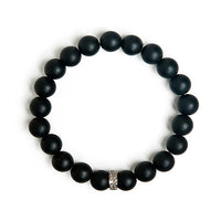 Diamond Cylinder Beaded Bracelet