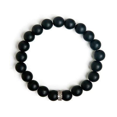 Diamond Cylinder Beaded Bracelet