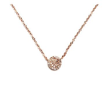 Diamond Disc Necklace