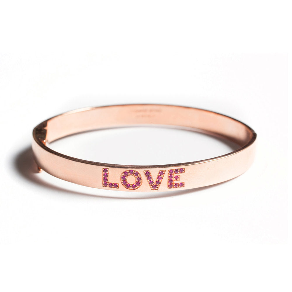 Single Sided LOVE Bangle - EmersonRyder 