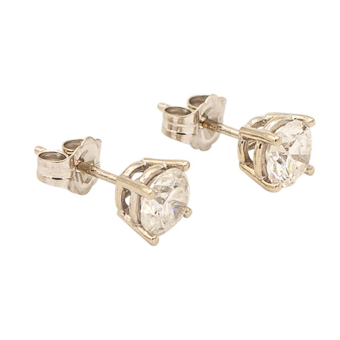 2ct Natural Diamond Tiger Studs - EmersonRyder 
