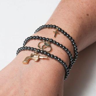 Bracciale Nero Charm Bracelet