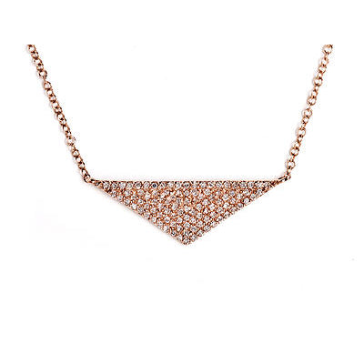 Large Diamond Triangle Necklace