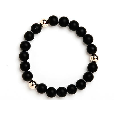 Mezzo Grande Nero Beaded Bracelet - EmersonRyder 