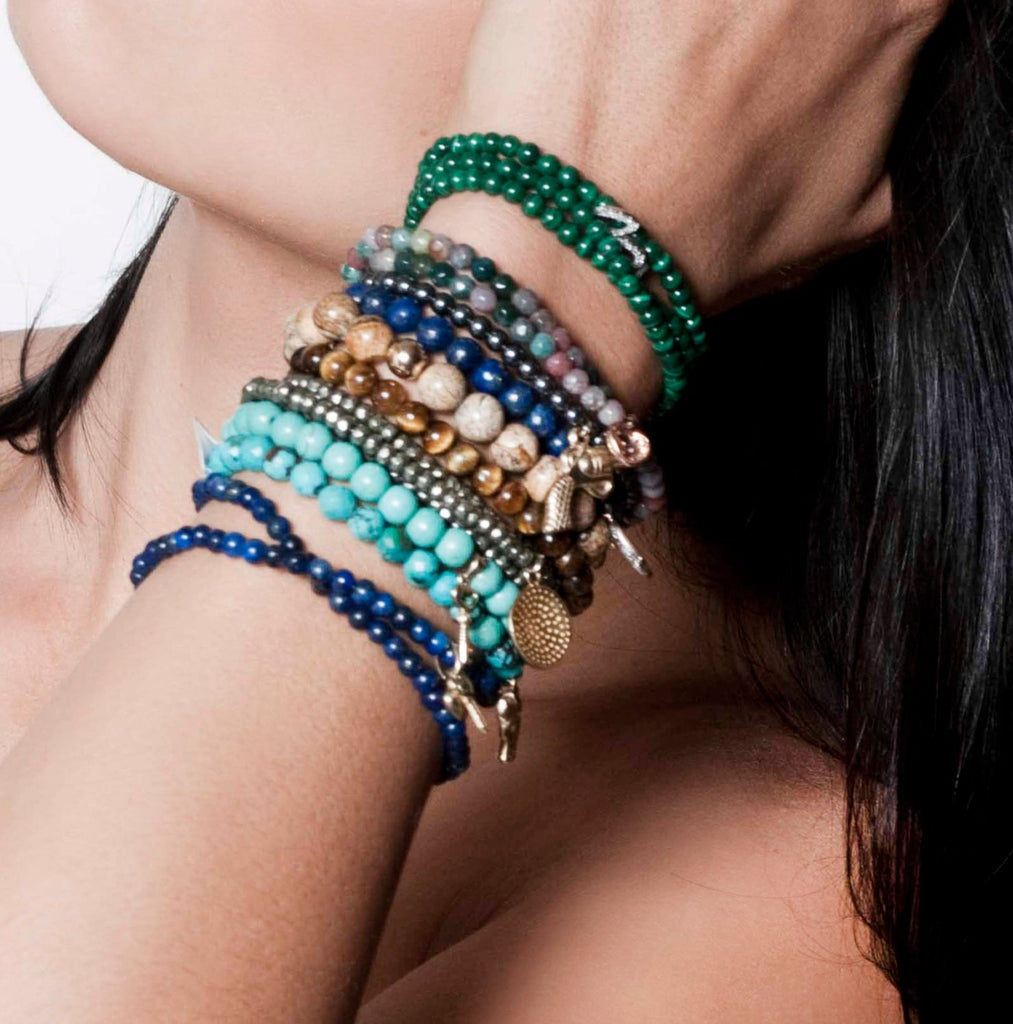 Mezzo Blu Grande Beaded Bracelet